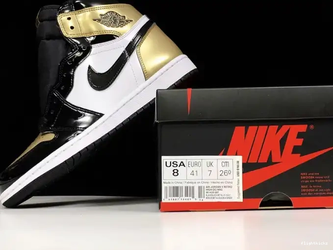 High 1 Toe Retro 861428-007 Glod Jordan Air 0514